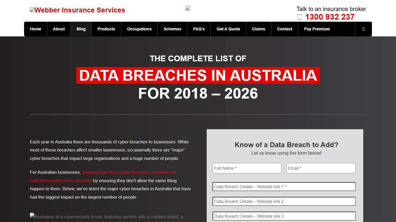 List of Data Breaches and Cyber Attacks in Australia 2018-2026
